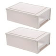 thumbnail image 6 of Masteelf 2 Pcs Small Drawer Storage Box Office 27.00X18.00X9.00CM White, 6 of 7