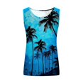 thumbnail image 4 of Titcea Womens Tank Tops Round Neck Sleeveless Summer Casual Graphic Tees Hawaiian Beach Holiday Palm Tree Printed T Shirts, 4 of 5