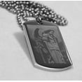 thumbnail image 2 of ST. MICHAEL IMAGE PRAYER SOLID THICK STAINLESS STEEL SHINE CROSS PRAYER, 2 of 3