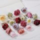 thumbnail image 5 of Simulación de cabeza de flor de rosa ENTASSER corona de bricolaje material retro decoración de boda floral, 5 of 6