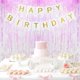 thumbnail image 4 of Banner de cumpleaños iiCheerful Decoración de fiesta en blanco y dorado, 4 of 9