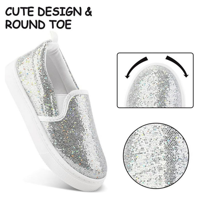 K KomForme Big Kid Sneakers Casual Gray Girls Shoes Slip on K KomForme Big Kid Sneakers Casual Gray Girls Shoes Slip on