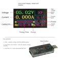 thumbnail image 4 of -UT 5A Probador de pantalla a color USB Voltímetro IPS de 0,96 pulgadas Capacidad de potencia Protocolo de carga rápida Probador de cargador QC2.0/3.0, 4 of 8