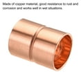 thumbnail image 4 of Uxcell 12.7mm Straight Copper Pipe Coupling Connecting Adapter Solder Connection for Plumbing 5 Pack, 4 of 5