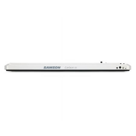 Samson - Carbon 61-Key USB MIDI Keyboard Controller - White