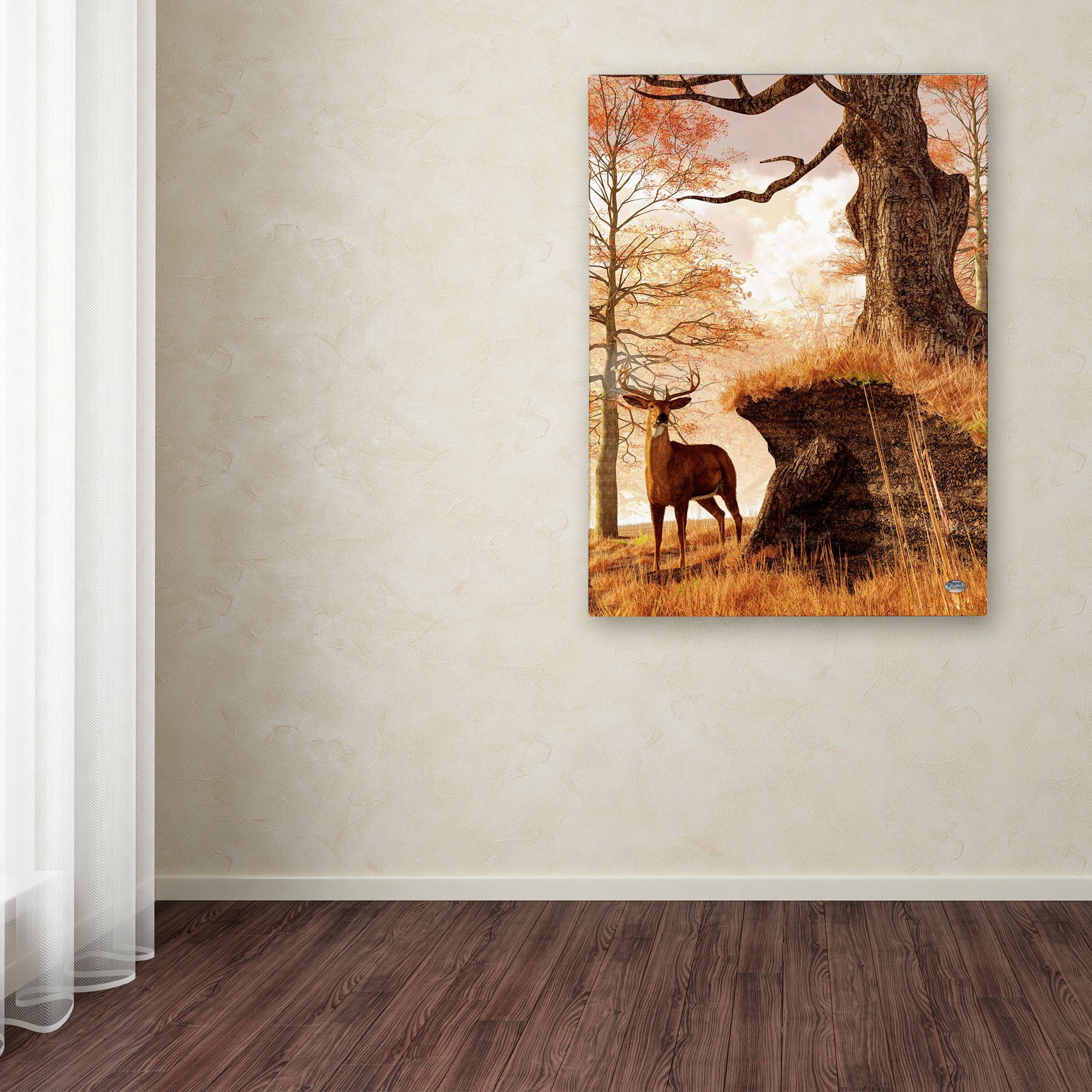 Trademark Fine Art 'Autumn Buck' Canvas Art by Daniel Eskridge