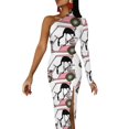 thumbnail image 3 of Golf Lovers Golf Humor with Flamingo Half Dleeve Split Dress Dress woman Dresses women"s summer dress, 3 of 6