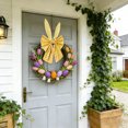 thumbnail image 5 of Plaid Easter Bows for Wreaths - Rustic Velvet Decorative Bunny Bow with Ears, Holiday Fabric Topper for Front Door, Wall, Window, DIY Spring & Party Decor, 5 of 5