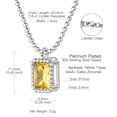 thumbnail image 7 of [Clearance] 925 Sterling Silver November Yellow Topaz Birthstone Necklace for Women Dainty Cubic Zirconia Birthday Valentines Day Christmas Jewelry Gifts for Wife Girlfriend Daughter, 7 of 7