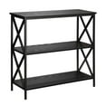 thumbnail image 3 of Pemberly Row 2 Shelf Bookcase in Black Wood Finish, 3 of 3