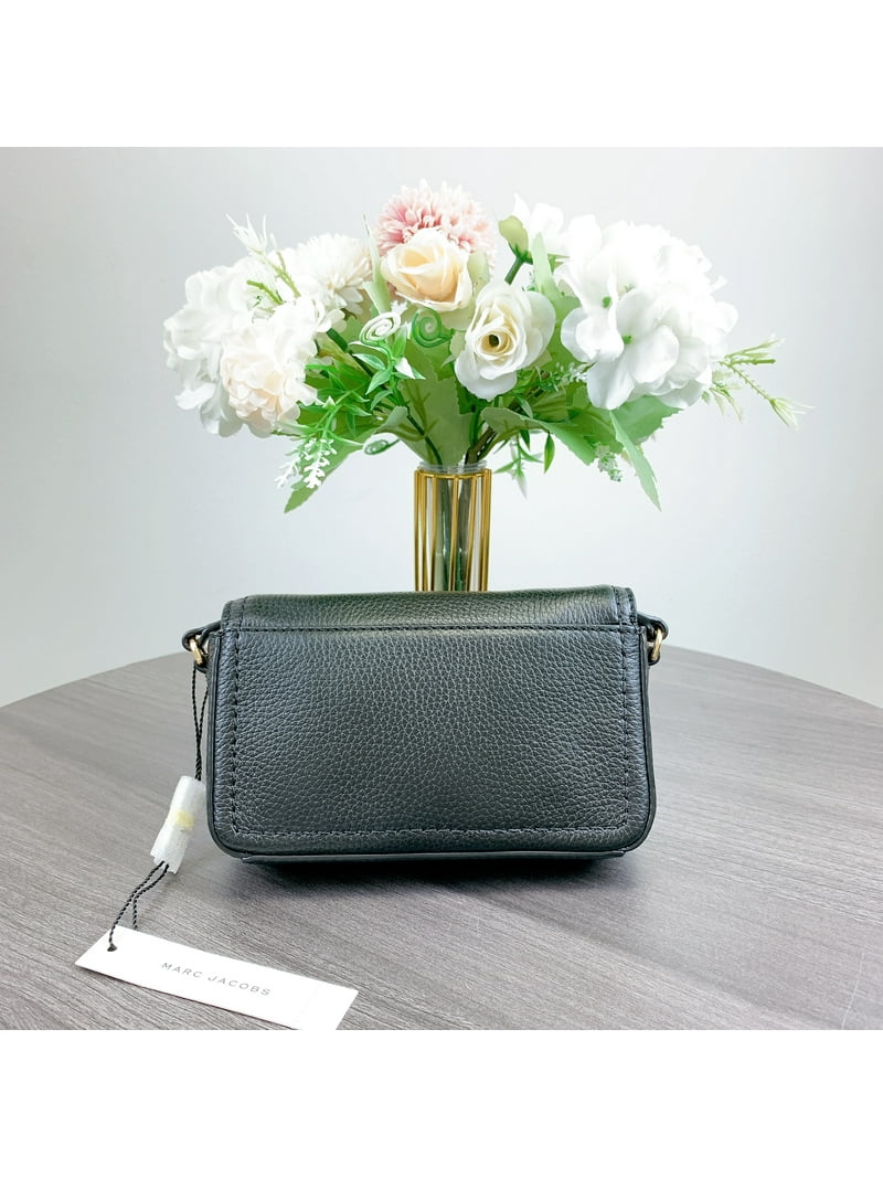 Marc Jacobs H107L01FA21 Mini Leather Crossbody Bag IN BLACK