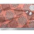 thumbnail image 3 of Soimoi Poly Georgette Fabric Floral Mandala Print Sewing Fabric Yard 42 Inch Wide, 3 of 3