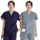 thumbnail image 2 of Ropa de lavado de manos de estilo coreano, ropa quirúrgica de manga corta, ropa de lavado de manos, ropa de aislamiento, traje de doctora, ropa de enfermera dividida, ropa quirúrgica para, 2 of 6
