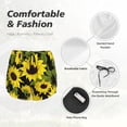 thumbnail image 6 of Picia Sunflowers In Vintage Pattern Women's 2 in 1 Athletic Running Shorts High Waisted Workout Casual Gym Sweat Shorts with Comfy Liner Zipper Pockets-XX-Large, 6 of 9