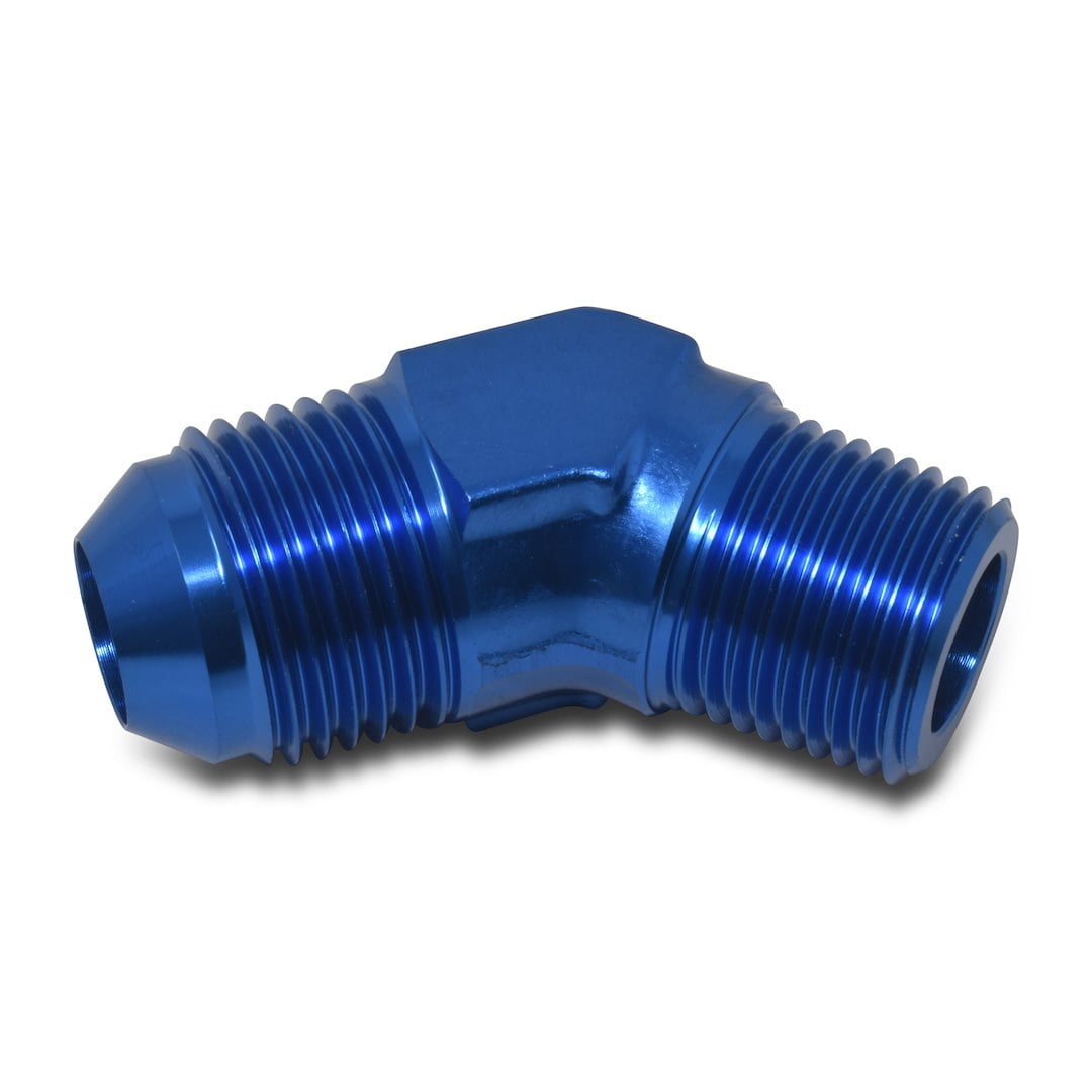 Russell Performance -6 AN to 1/4in NPT 45 Degree Flare to Pipe Adapter
