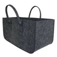 thumbnail image 4 of Felt Firewood Bag for Wood with Handles Gray Convenient Storage Basket, 4 of 5