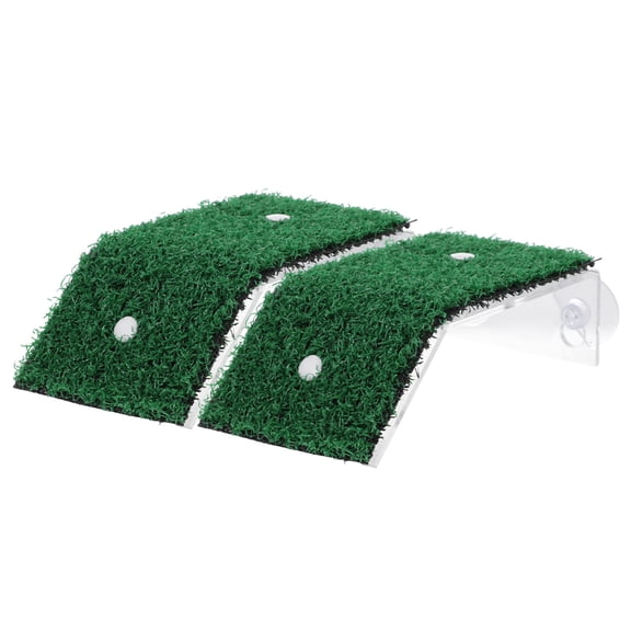 LEORX 2Pcs Reptile Resting Platform Plastic Turtle Climbing Slope for Fish Tank Aquarium Enthusiasts