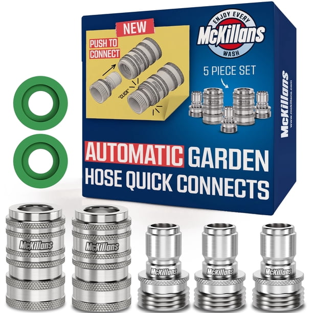 Manguera de jardín Quick Connect McKillans® 2025 de acero inoxidable