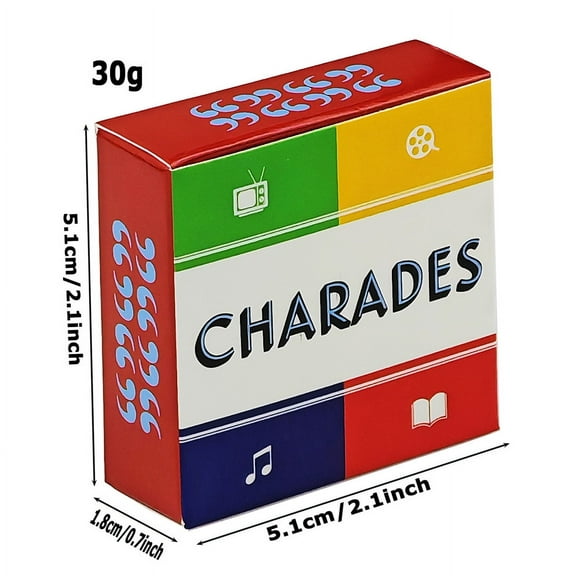charades guessing card square full English truth or dare couple game card family