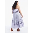 thumbnail image 2 of June & Vie Women's Plus Size High-Low Ruffled Hem Maxi Dress, 2 of 4