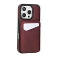 thumbnail image 4 of 2 in 1 Detachable Magnetic Wallet Case for iPhone 11 with Card Holder Women Men, Magnetic PU Leather Flip Kickstand Credit Slots, Vintage Shockproof Cover for iPhone 11, Red, 4 of 9