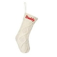 thumbnail image 3 of Vrorvz Personalized Christmas Socks Customized Names for Christmas Decorations Embroidered Stocking Gift Bag Large Capacity for Holiday Gifts Suit for Home Decor Festive Celebrations 18.1in White, 3 of 5
