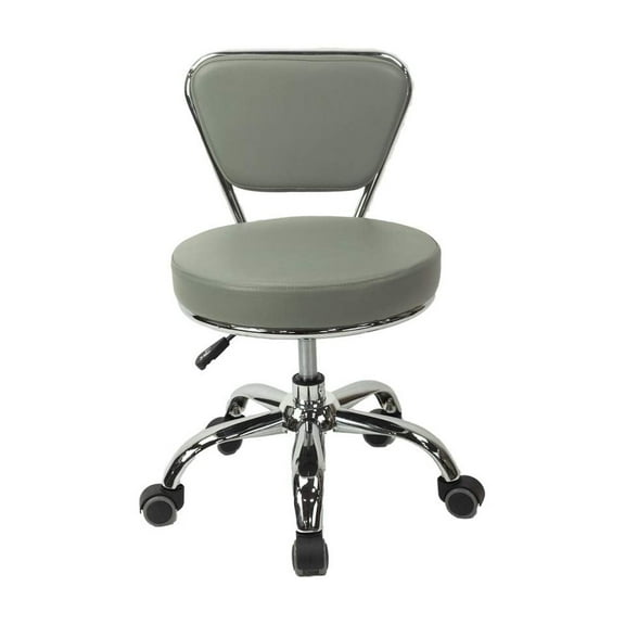 MAYAKOBA Salon Nail Pedicure Stool Pedicure Chair Dayton Grey Pneumatic, Adjustable, Rolling Salon Furniture & Equipment