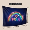 thumbnail image 5 of DouZhe Realistic Pride Day Neon Sign Tapestry Wall Hanging Tapestries Dorm Room Home Decor, 60" x 40", 5 of 7