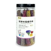 JNANEEI 18-Piece Bunny Chew Sticks Edible Timothy for Hay Treats for Guinea Pig Hamster