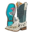 thumbnail image 2 of Tin Haul Womens Shaggy Spot Square Toe Cowboy  Mid Calf Boots, 2 of 5