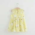 thumbnail image 7 of KYAIGUO Kids Toddler Girls Summer Vest Dresses Baby Floral Sleeveless Cotton Dress Lapel Dress Casual Mid-Length Tank Dresses Skirt,Sizes 1-6T, 7 of 7