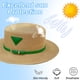 thumbnail image 4 of Sombrero de paja para mujer, con circunferencia de cabeza de 58 a 60 cm, estilo retro, plano, para viajes al aire libre, vacaciones, 4 of 5