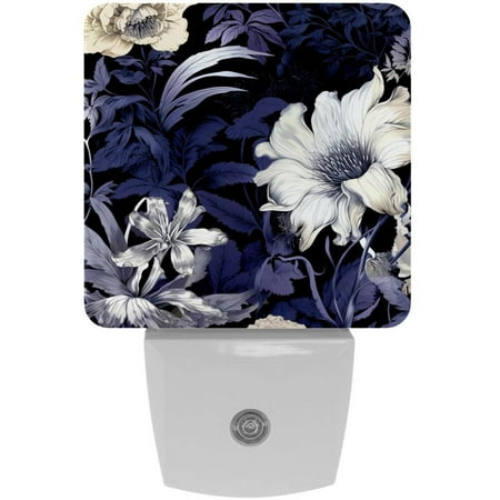 

Variety of Flowers and Plants 2 Pack Night Lights Plug Into Wall Decorative With Auto Dusk-To-Dawn Sensor LED Night Light For Kids Adults Rooms Toilet Hallway Stairs