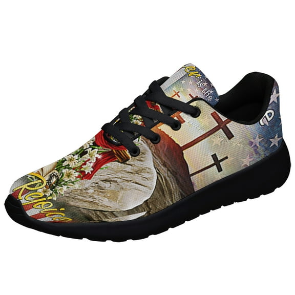 EaStr Jesus EaStr Is The Time To Rejoice Shoes Sneakers Black Size 3.5