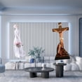 thumbnail image 2 of Figura De Niña De Cerámica, Estatua De Dama De Porcelana, Escultura Católica Religiosa Sagrada, Adorno Decorativo Moderno, Artesanías Para Estante, Porche, Armario, Escritorio, Dormitorio,, 2 of 8