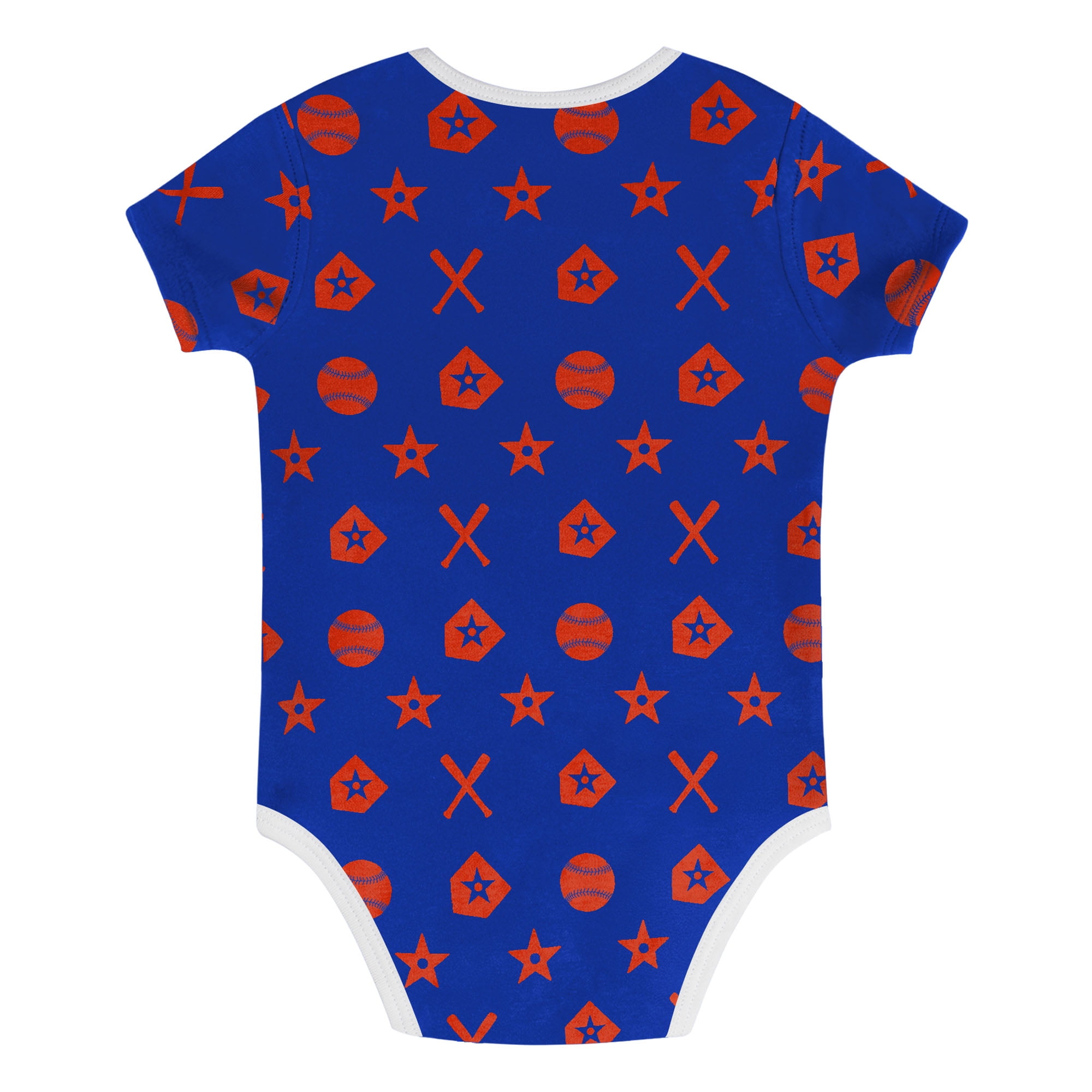 Infant  Blue New York Mets On Deck 2-Piece Diaper Cover Set