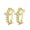 Gold, variant on Cross CZ Huggie Hoop Earrings for Women, Gold/Silver Plated Dainty Crystal Cross Earrings, Hypoallergenic Religious Small Hoop Earrings for Daily & Party Wear