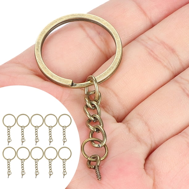 Llavero, Llavero De Metal Resistente, Fácil De Usar, Práctico Y Duradero Para Anillos De Llavero De Bricolaje