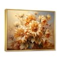 thumbnail image 2 of Designart "Beige Sunflowers love expression I" Floral Floater Framed Wall Art Print, 2 of 7