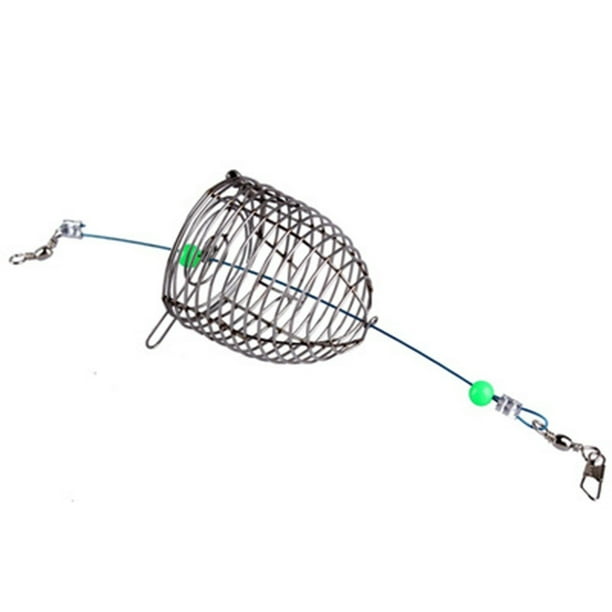 Qxke Carp Fishing Bait Cage Feeder Holder Fishing Lure Basket Fishing Accessories