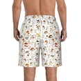 thumbnail image 3 of Kdxio Mushrooms And Butterflies Pattern Mens Casual Shorts - Drawstring Summer Beach Sports Shorts for Men, 3 of 9