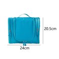 thumbnail image 2 of Bolsa de almacenamiento con gancho de viaje, bolsa de cosméticos portátil de tres aperturas, 2 of 5