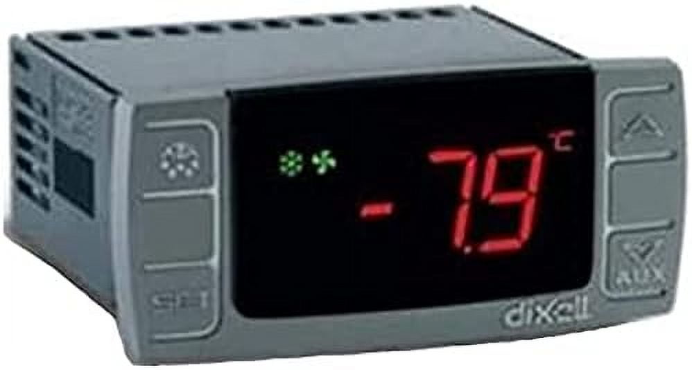 Dixell XR06CX-5N0C1 230V/50-60Hz Digital Thermostat Controller Compressor Defrost Fans Adjustable with 2 Pieces Temperature Probe Sensors for Refrigerating Freezers Units