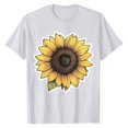 thumbnail image 3 of NAMTYQX Summer Blouses for Women 2025 Pattern Short Sleeve Fashion Crewneck Loose Fit Plus Size Light Cool Muster Cute Shirts for Women White Size 2XL, 3 of 5