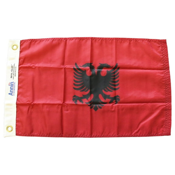 Albania - 12"x18" Nylon Flag