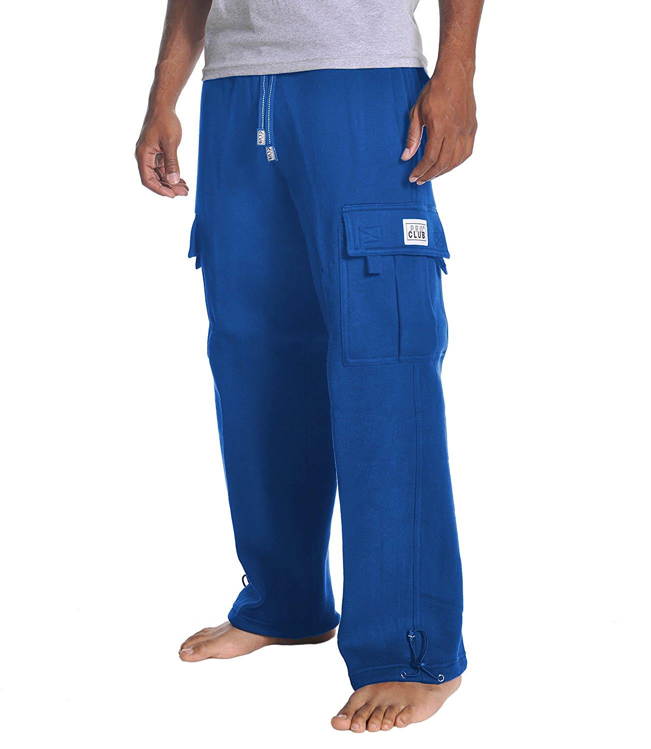 Pro Club Mens Cargo Sweatpants Heavy Weight Fleece Long Pants S5XL Big