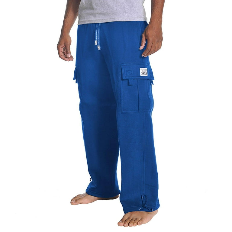 Pro Club Mens Cargo Sweatpants Heavy Weight Fleece Long Pants S 5XL Big and Tall Walmart