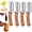 4, variant on Wooden Kitchen Tool, Kitchen Multi-Function Stainless Steel Thickened Fruit Peeler Knife, 2-in-1 Multifunctional Peeler, for Peeling & Opening Bottles