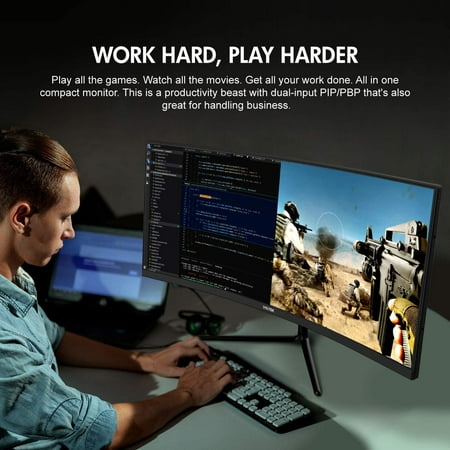 Viotek - GNV29CB Ultrawide Curved 29-Inch 120Hz Gaming Monitor - 3-Year Warranty (HDMI, Display Port)