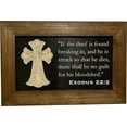 thumbnail image 3 of Bellewood Designs Decorative Gun Cabinet Wall-Mounted  Secure with a Cross and Exodus 22:2 - Gun safe To Securely Store Your Gun  Home Self Defense Gear, 3 of 10